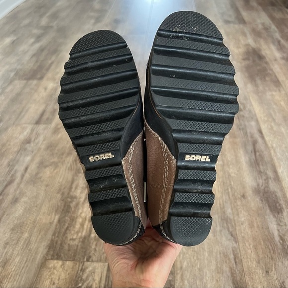 SOREL 1964 Premium Wedge Lace Up Boots Bluff Black/Tan NL2174 - Picture 3 of 13